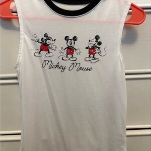 Mickey Mouse Kids Sleeveless White Top